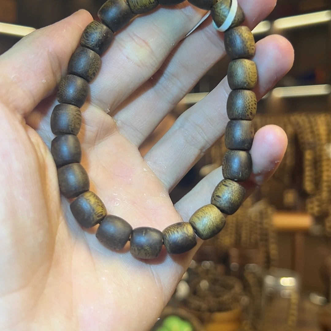 沉香沉香碎屑卡9鼓珠单圈7克➕