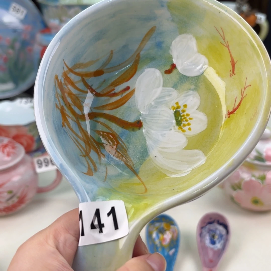 景德镇手绘高温釉下彩陶瓷茶具