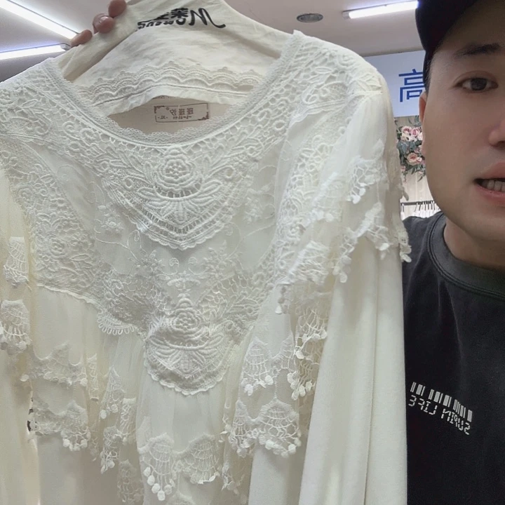 三醋酯纤维海岛绒睡裙