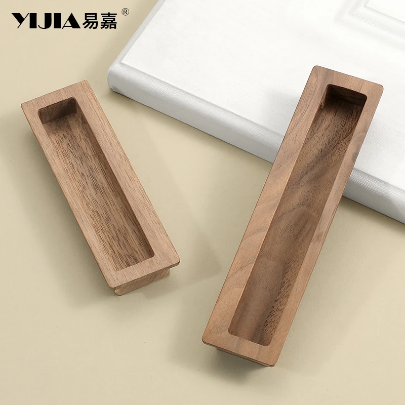 衣柜门嵌入式隐形拉手现代简约原木风抽屉内嵌式隐藏开槽暗把手