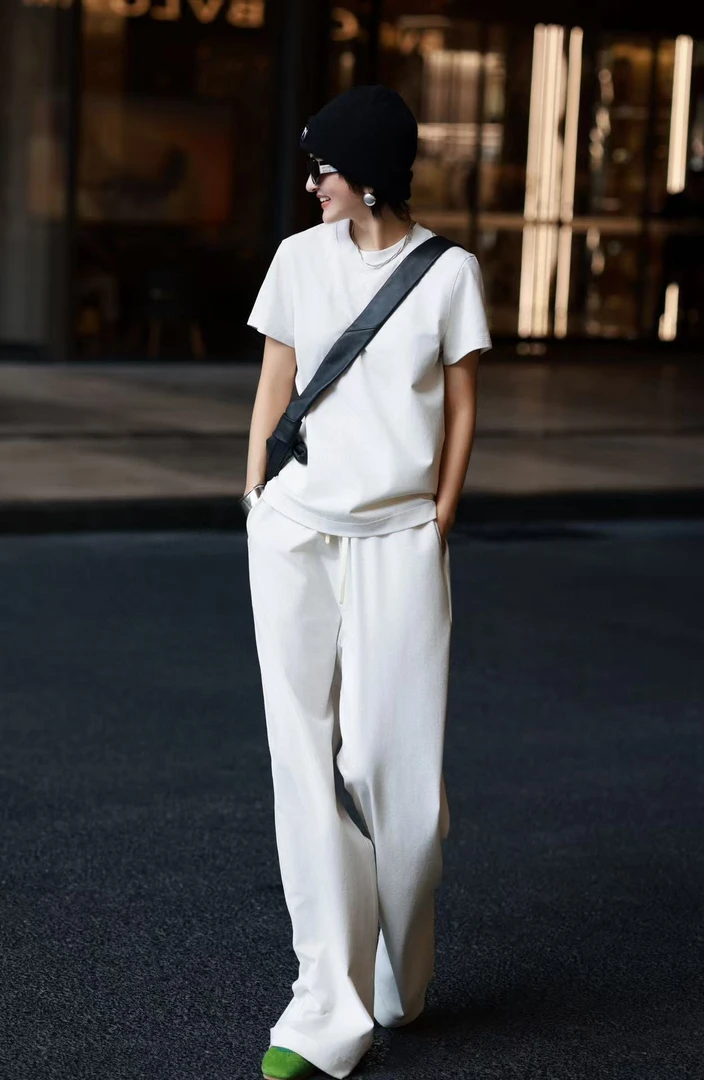 设计师原创一一印象谷上身挺阔有型不变形松紧裤腰极简风设计