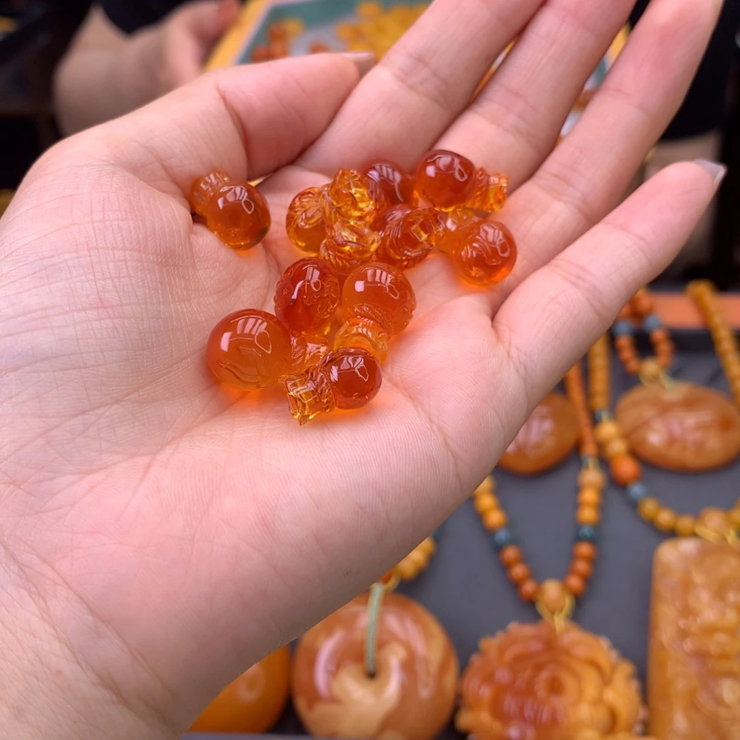 未镶嵌吊坠(不含链)琥珀多样性发一