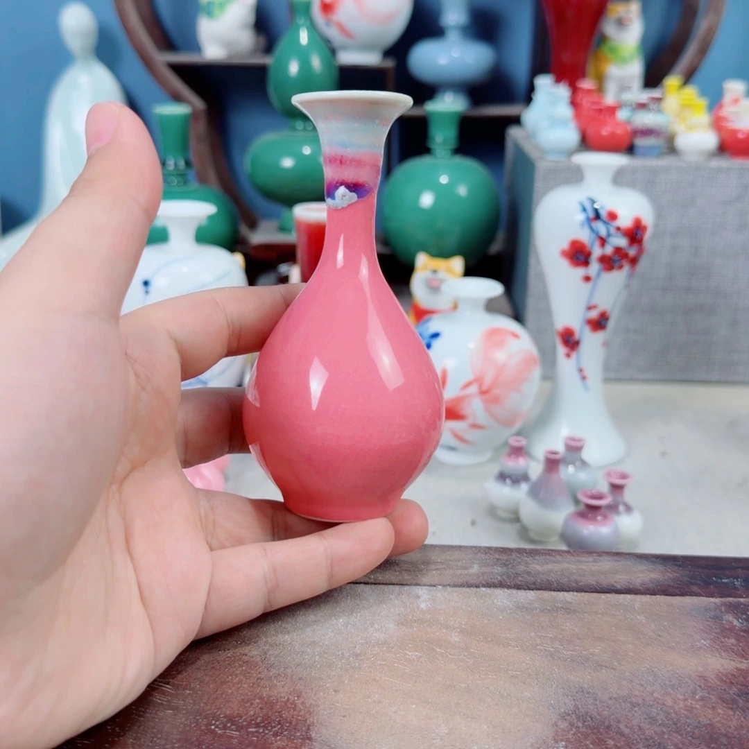 陶瓷手工小花器摆件