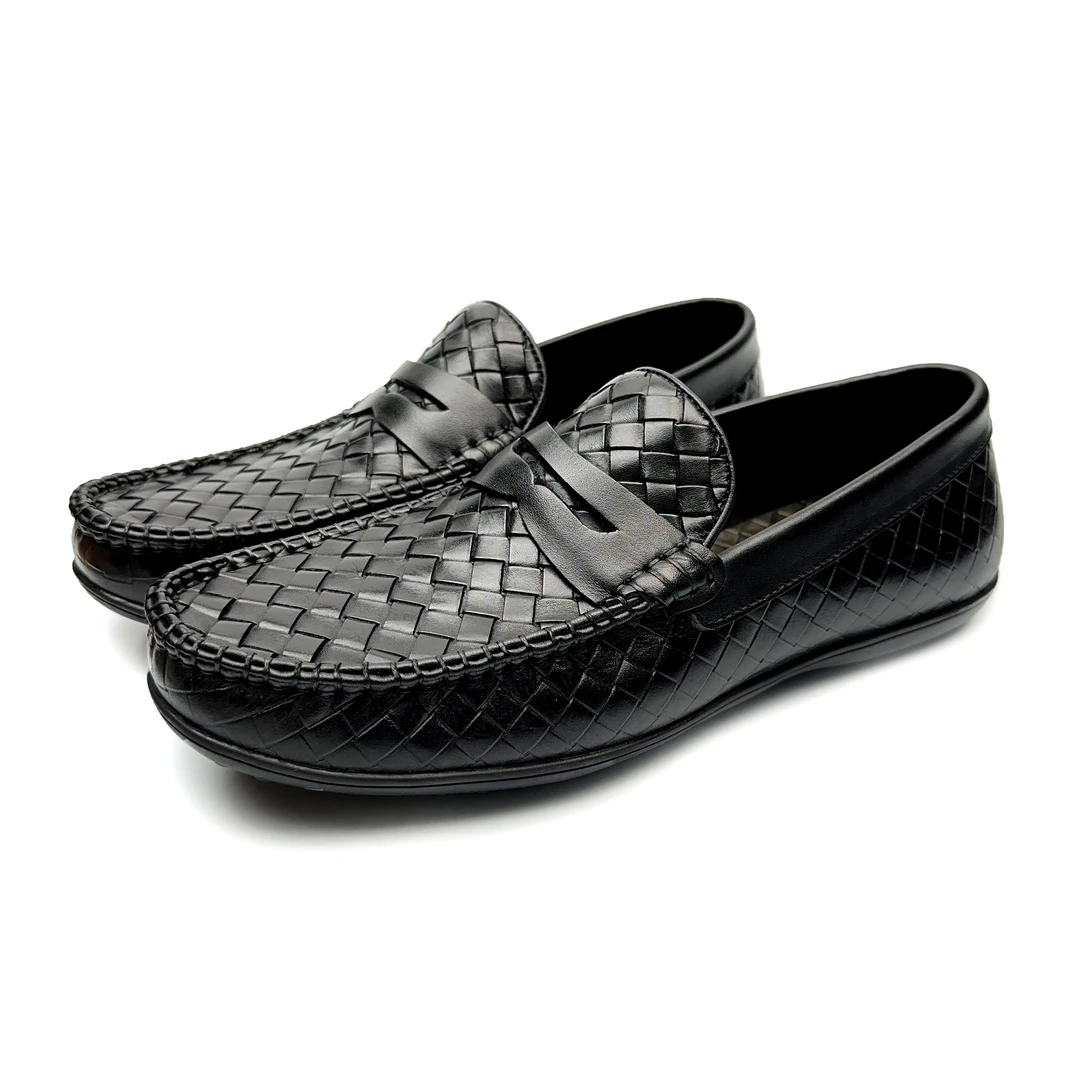 BIEUBRAYR/ 【驾车豆豆鞋】编织轻奢商务时尚休闲男鞋