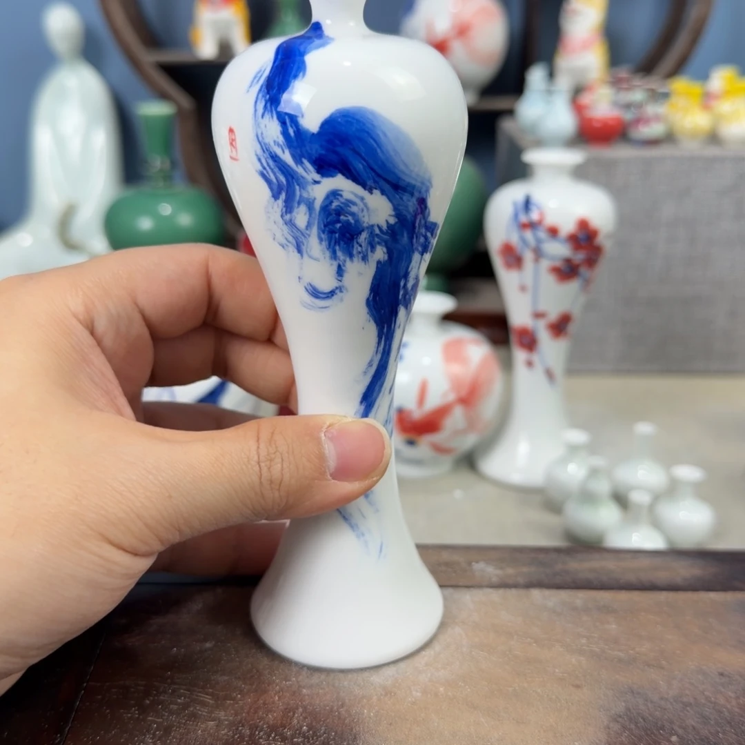 陶瓷手工小花器摆件
