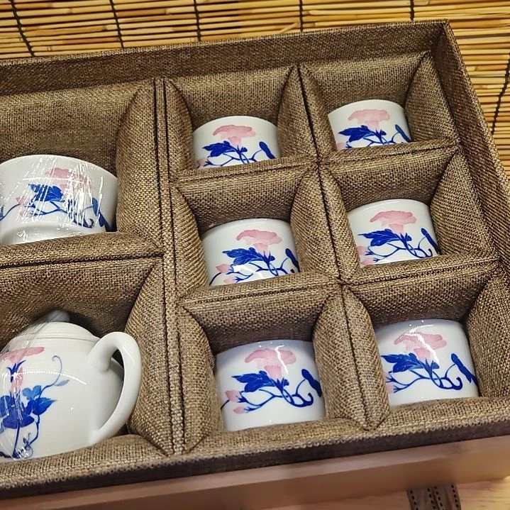 湖南醴陵釉下五彩现代陶瓷茶具