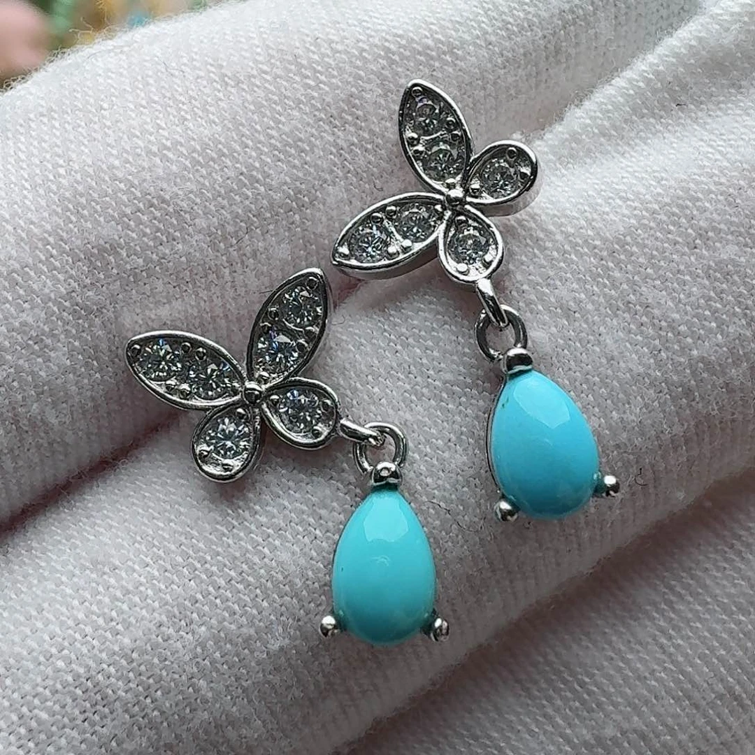 绿松石珠宝奇石银S925镶嵌