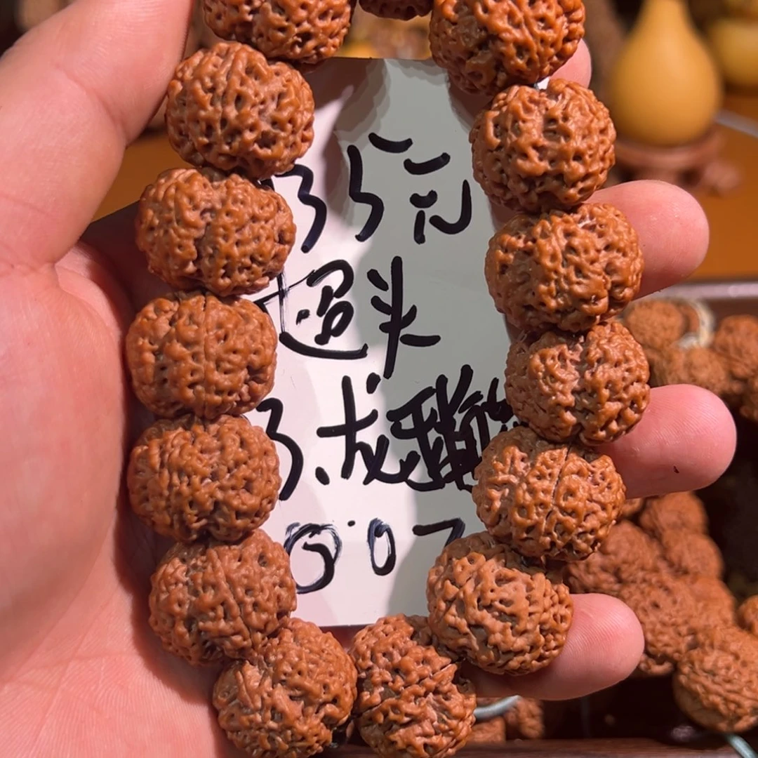 白***狸金刚菩提手串大金刚002龙牙梅花超头