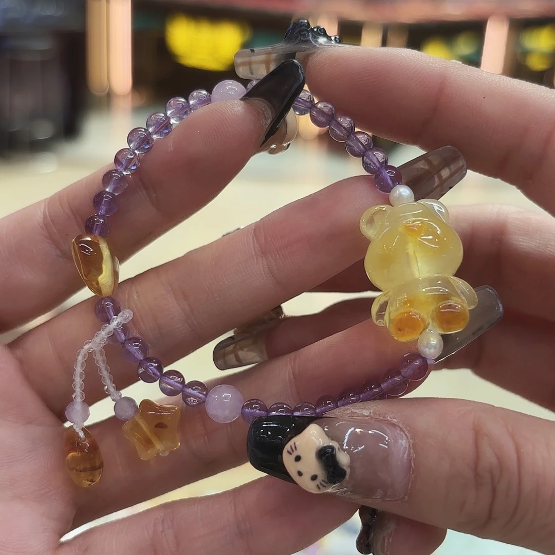 琥珀手镯未镶嵌琥珀