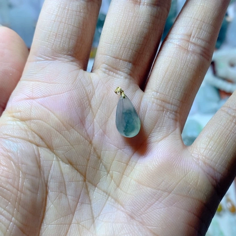 【闪购商品】翡翠未镶嵌颈饰啊*呀挂件