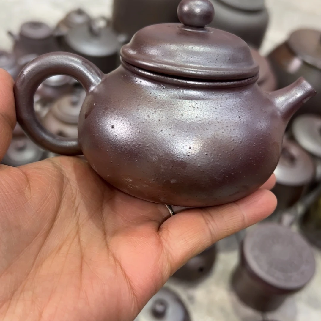 贵台龙窑柴烧茶壶75