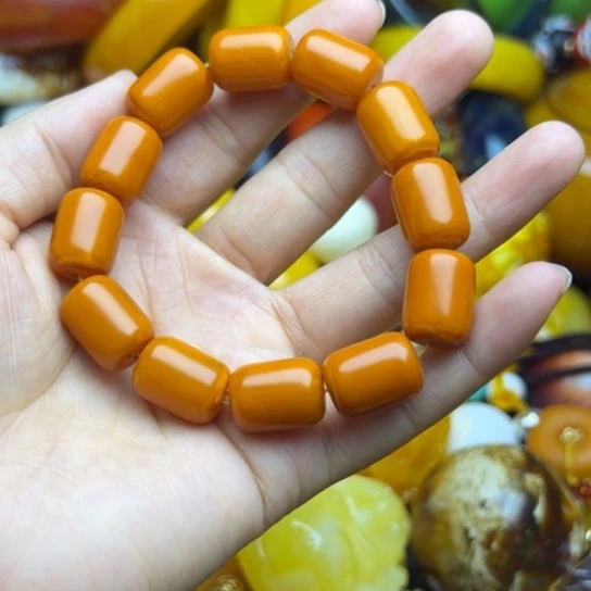 未镶嵌琥珀手链蜜蜡