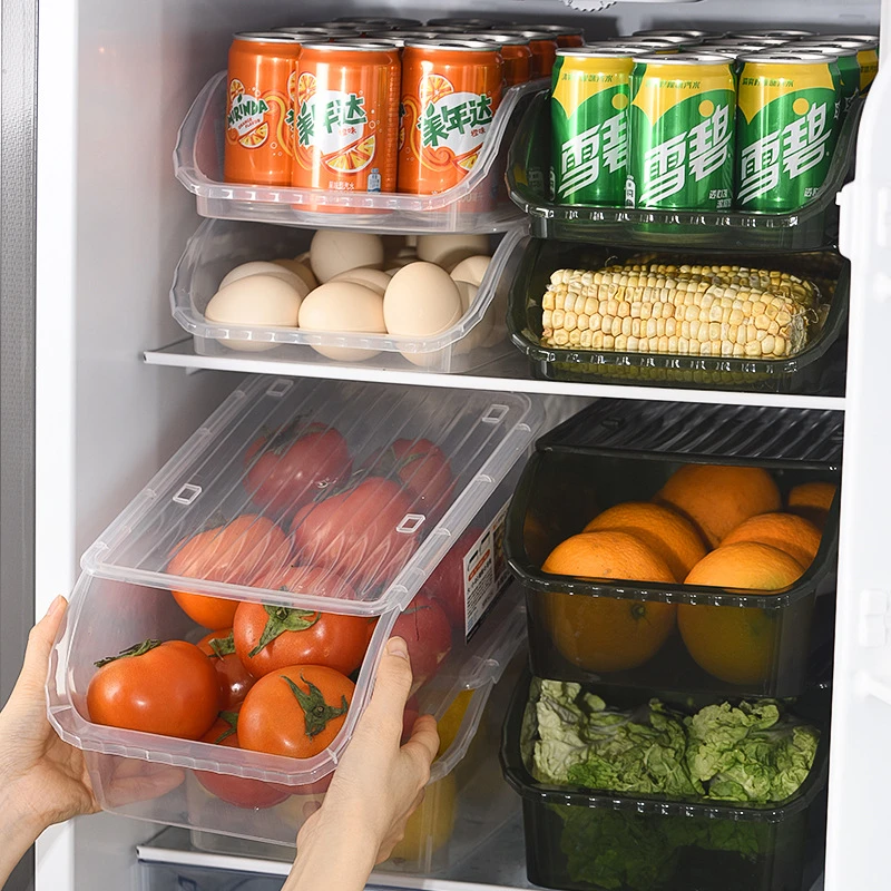 【新疆包邮】冰箱分类收纳盒冷藏保鲜储物盒家用冰箱收纳神器整理盒