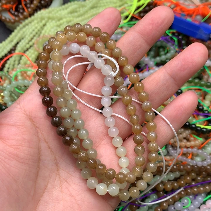 和田玉未镶嵌手链19