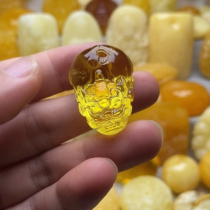 琥珀颈饰未镶嵌琥珀蜜蜡吊坠