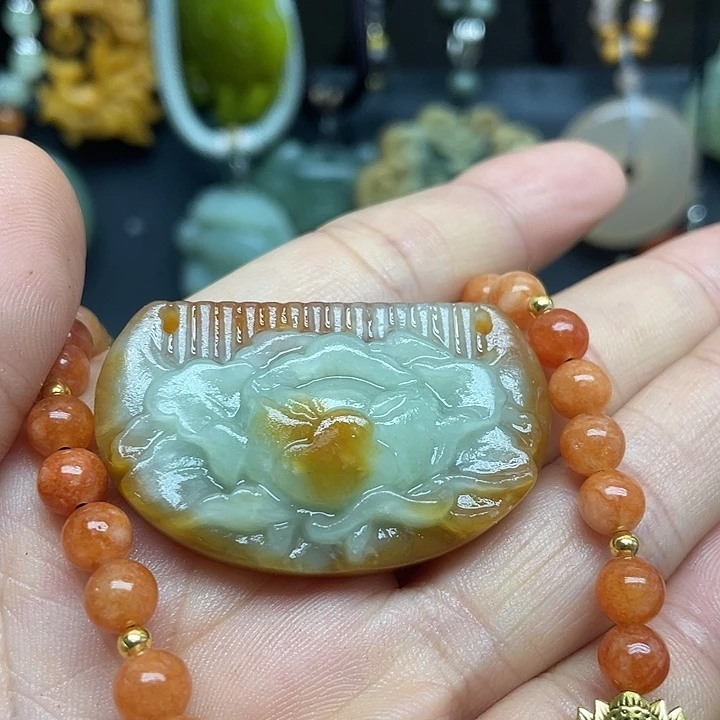 未镶嵌蛇纹石玉颈饰