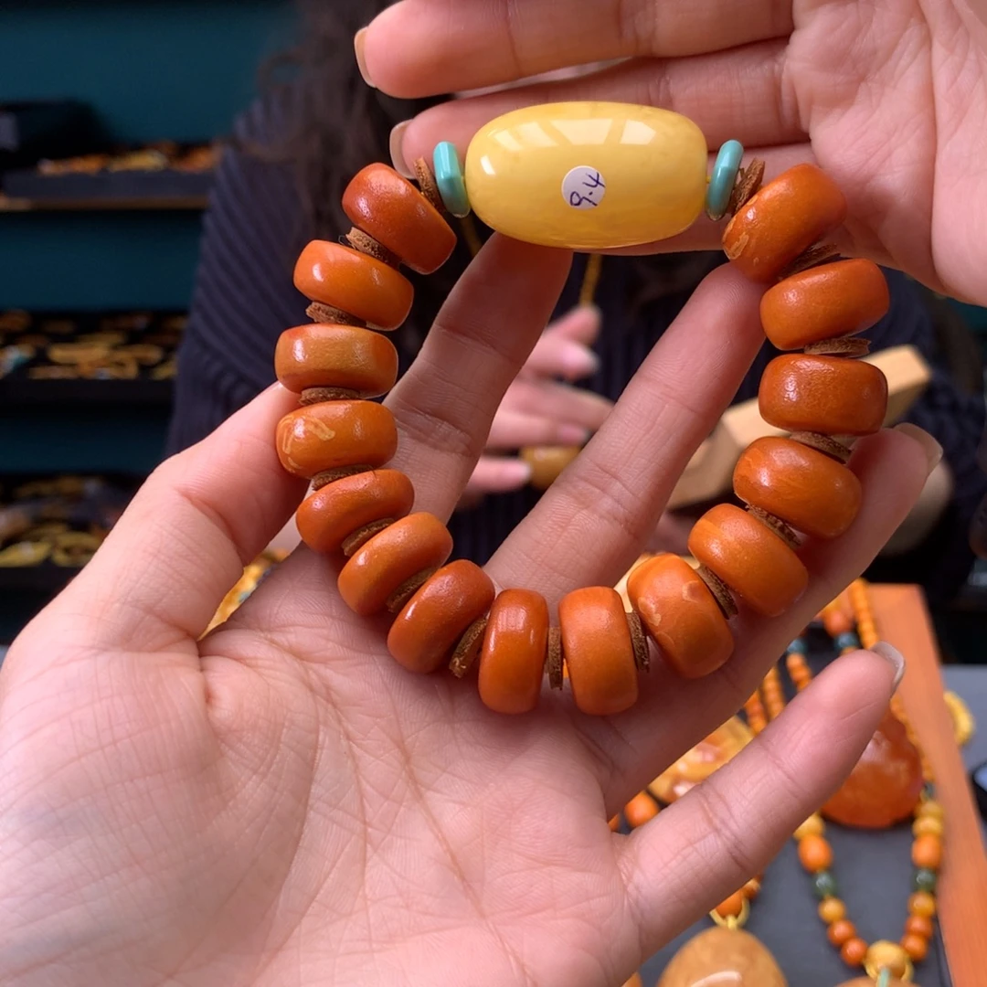 蜜蜡未镶嵌手串天然