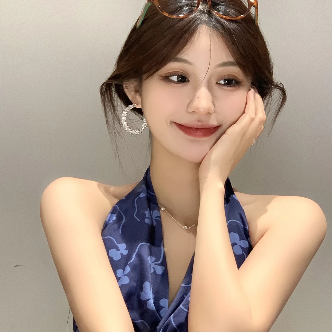 FULL GIRLISH耳环00153几何圈圈百搭耳钉耳饰