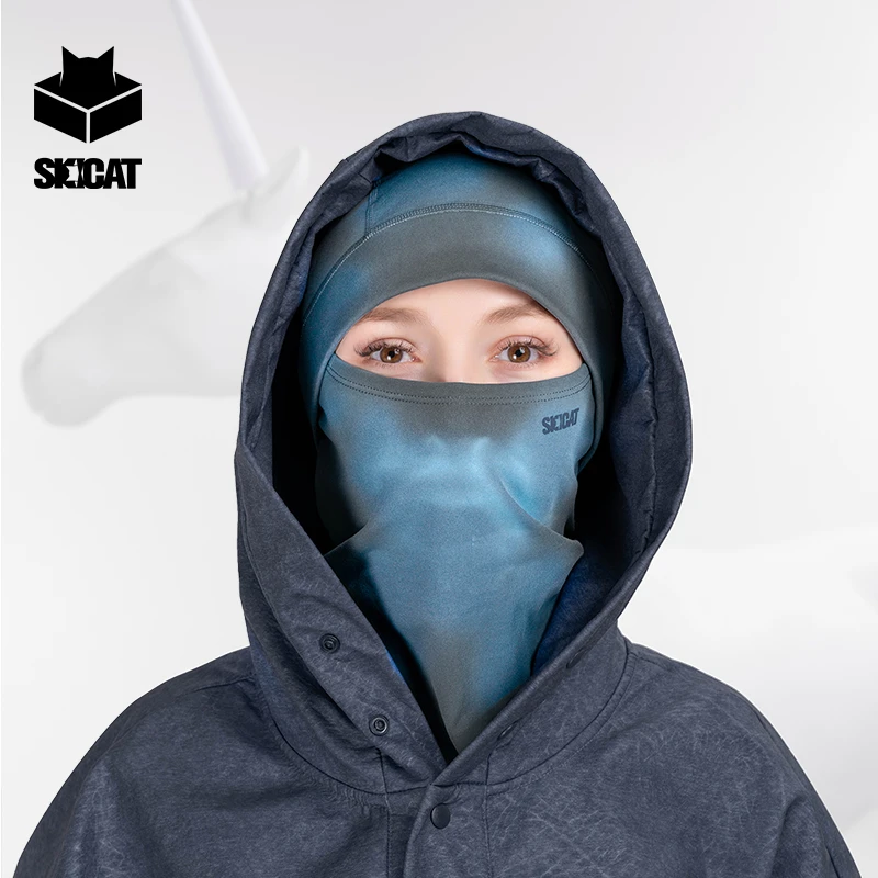 SKICAT温感变色面罩温变护脸滑雪骑行户外护脸面罩