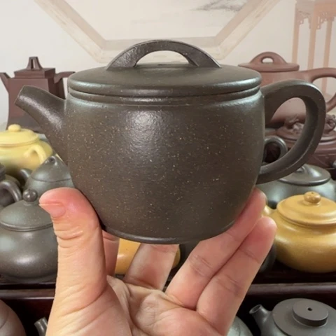 茶壶紫砂梨皮天青220cc