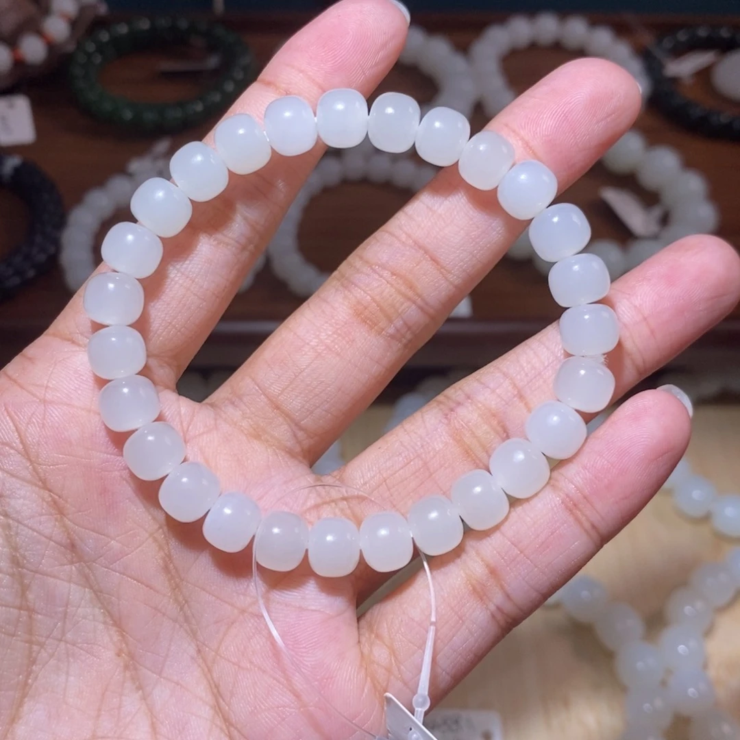 和田玉手串未镶嵌