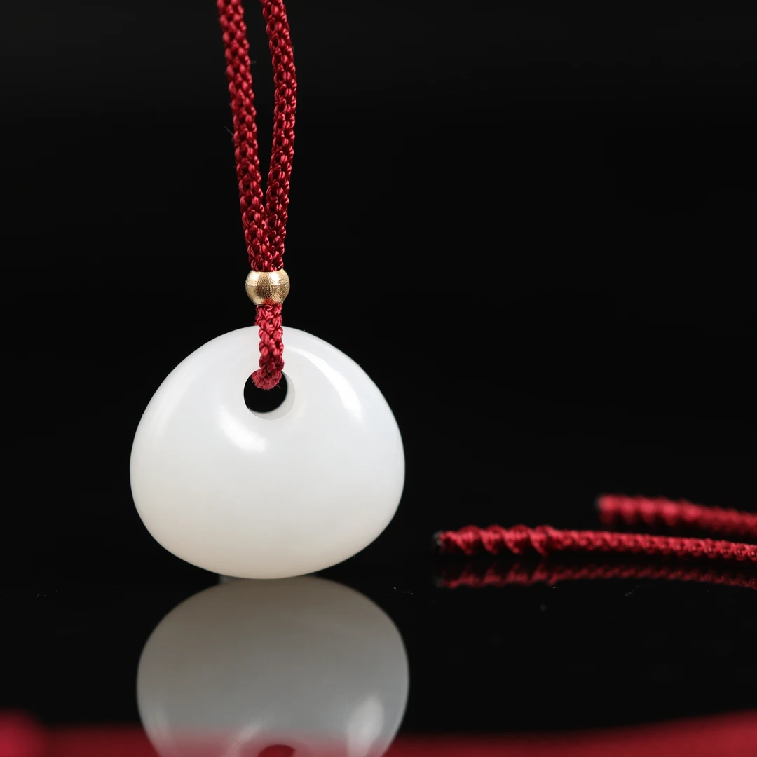 时安 | 严选精品和田玉顶俄白玉福袋吊坠