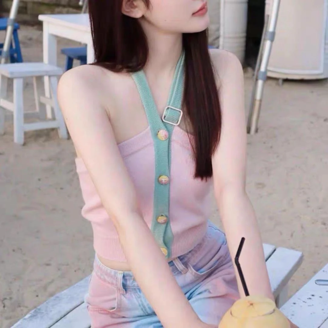 未使用 Chanel/香奈儿 闲置/Chanel/香奈儿/挂脖抹胸上衣/38码/Xs