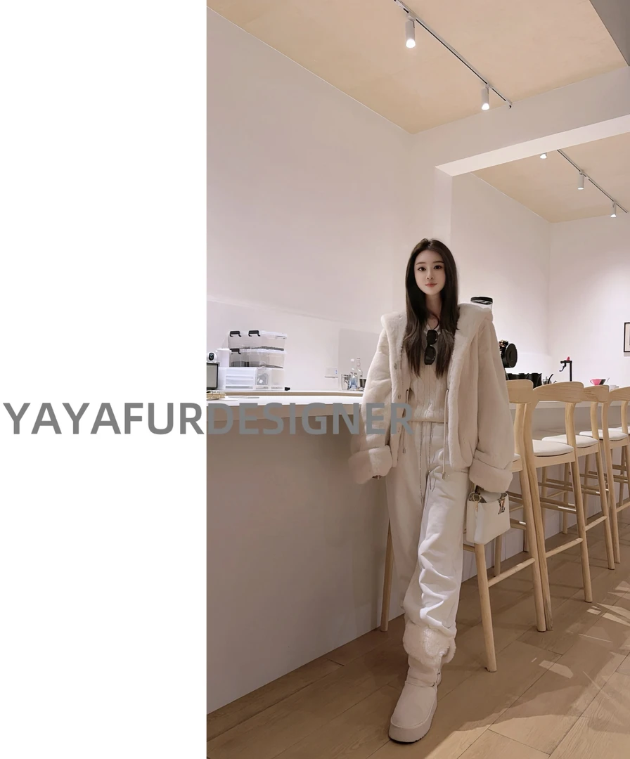 【洋洋推荐】2025新款进口水貂原创设计轻奢风女士外套2572