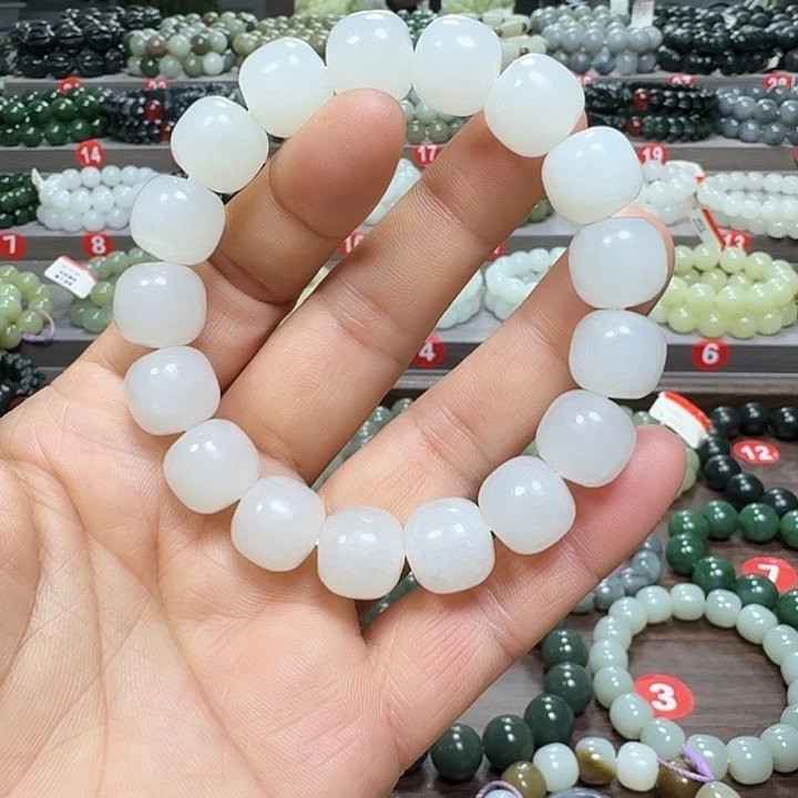 未镶嵌手链和田玉青海料老型卡13