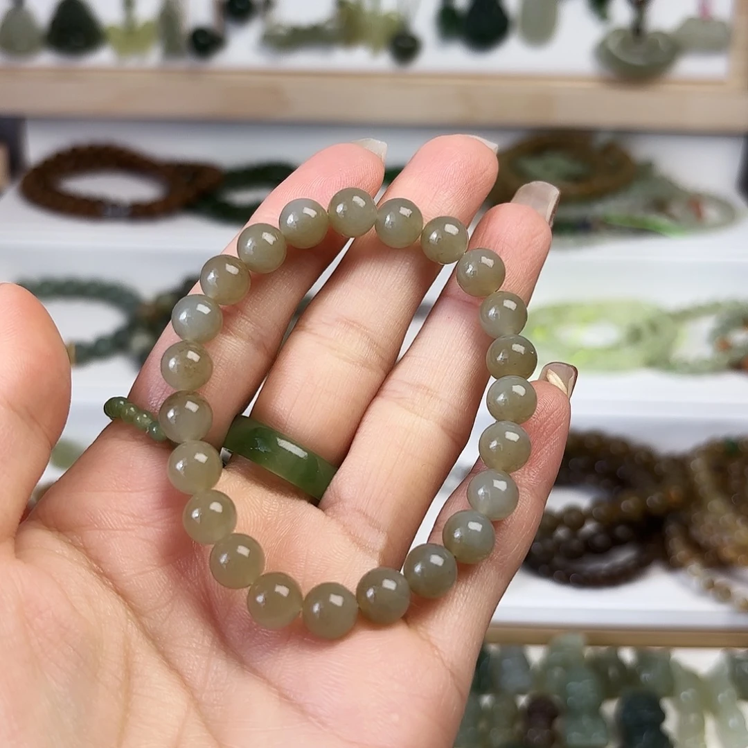 和田玉颈饰未镶嵌卡8糖单圈