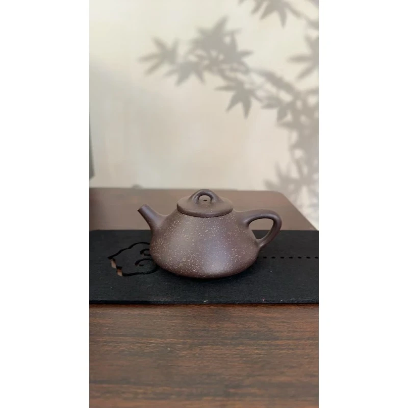 《紫玉金砂子冶石瓢》210cc-紫砂