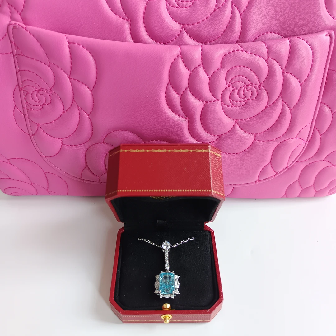 2651 B项链--精致优雅海蓝-精工海蓝项链赠礼盒