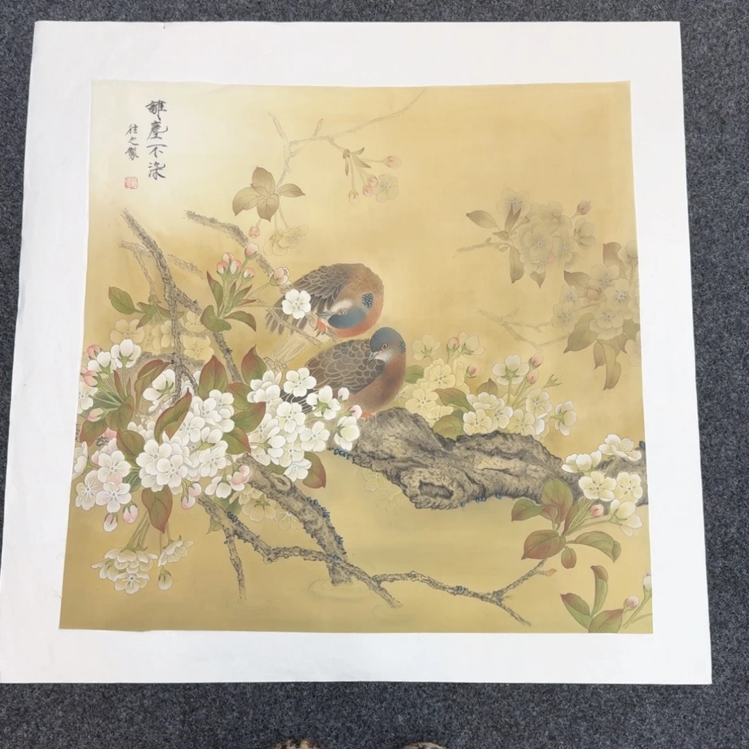 国画国画作品山水花鸟纯手绘