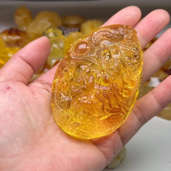 琥珀颈饰未镶嵌琥珀蜜蜡