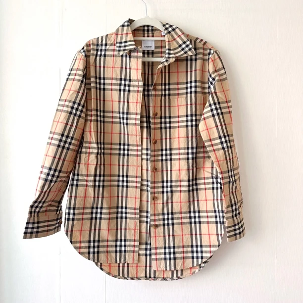 99新 BURBERRY/博柏利 经典格纹衬衫