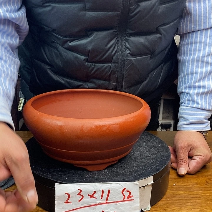 紫砂花盆货号一只WK50