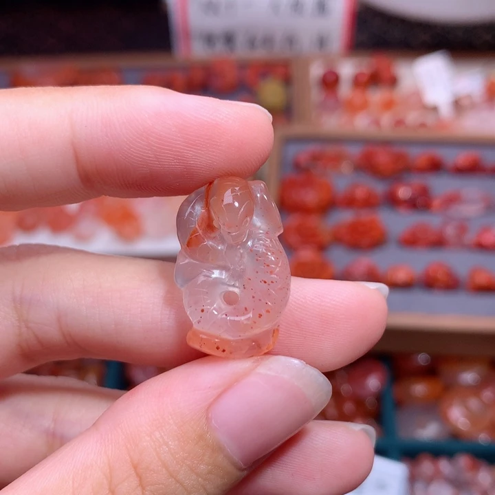 南红玛瑙未镶嵌南红小蛇