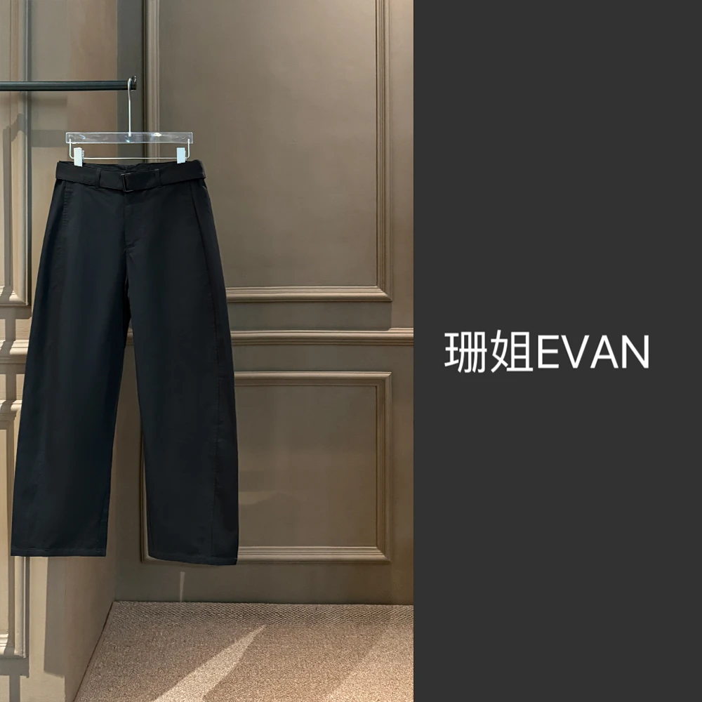 y1426  立体裁剪直筒裤