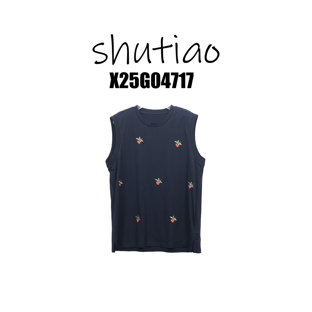【SHUTIAO】2025夏季：新款小众设计款背心X25G04717