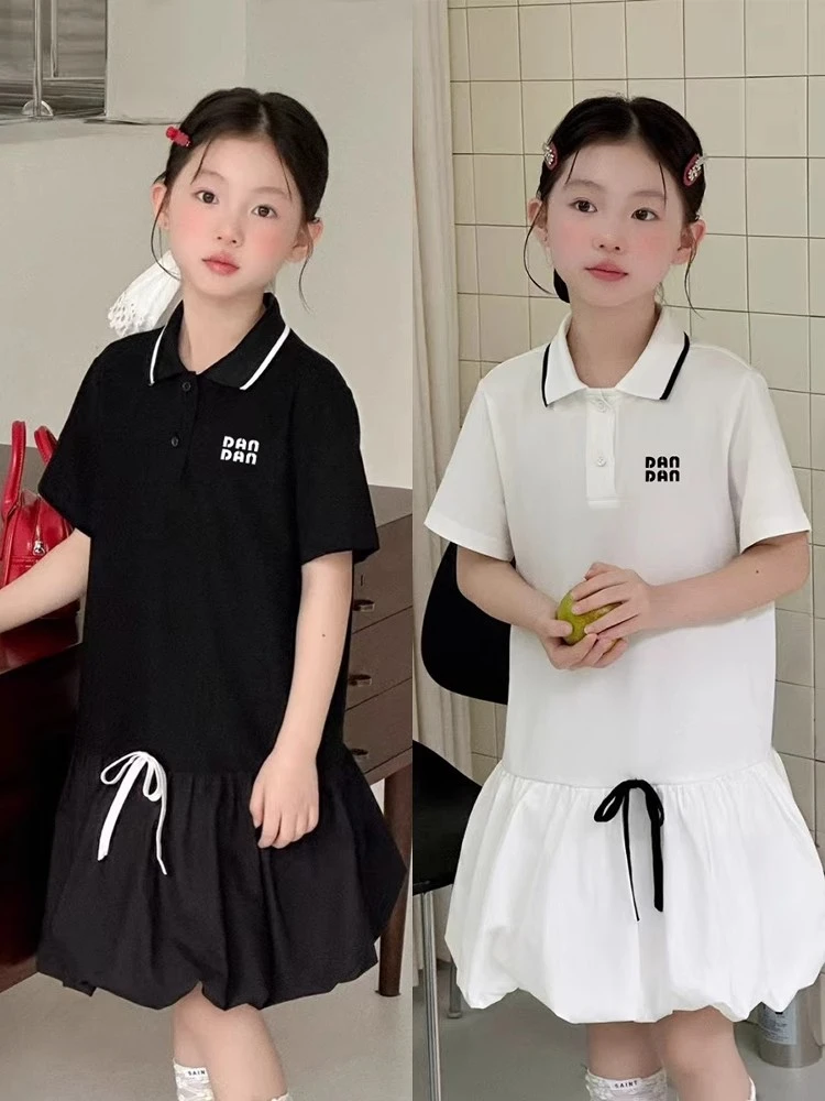 BORAHANKIDS千寻-Polo裙2025新款女孩子夏季气质洋气裙子