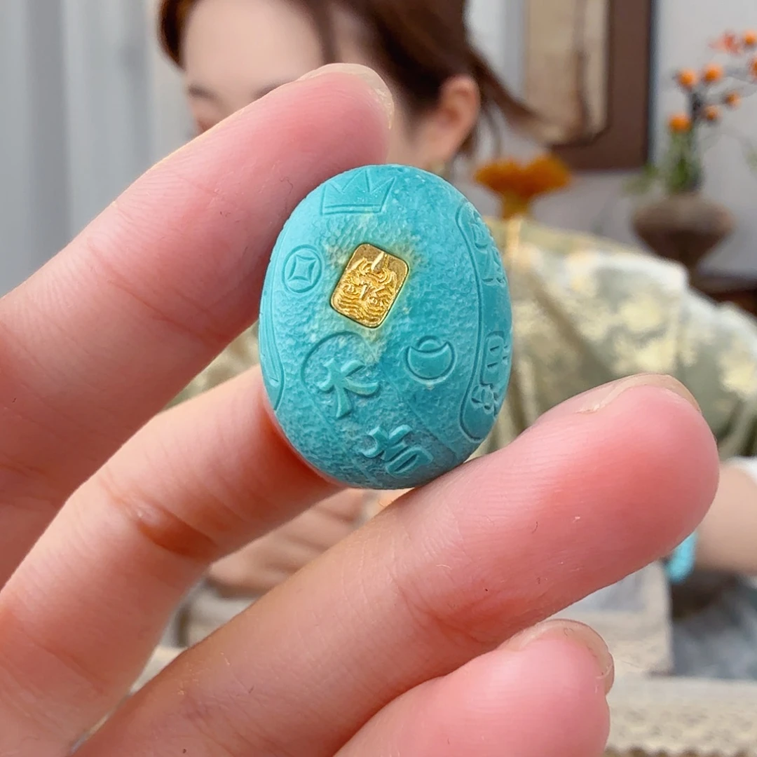 绿松石未镶嵌珠宝半成品