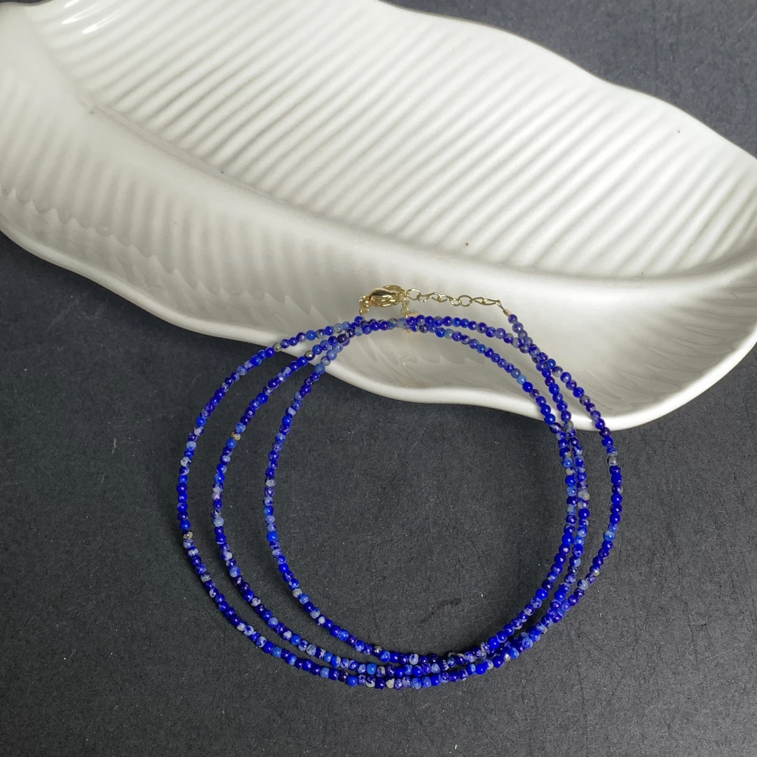 原创设计青金石小米珠 项链YC19 多样性发其一