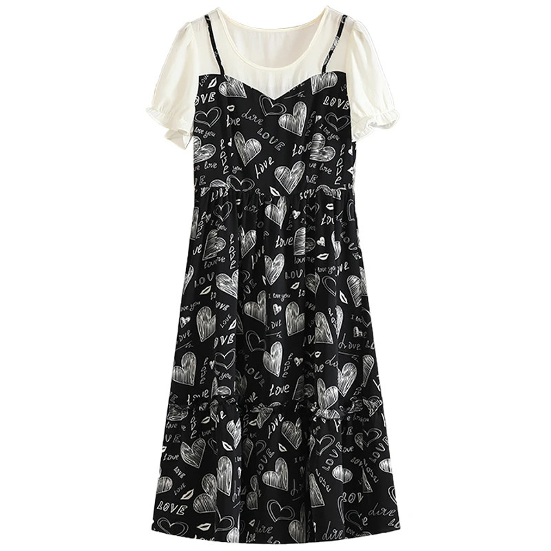 L2228-伍莎服饰云仓百搭时尚新款连衣裙夏季#SZY46L050