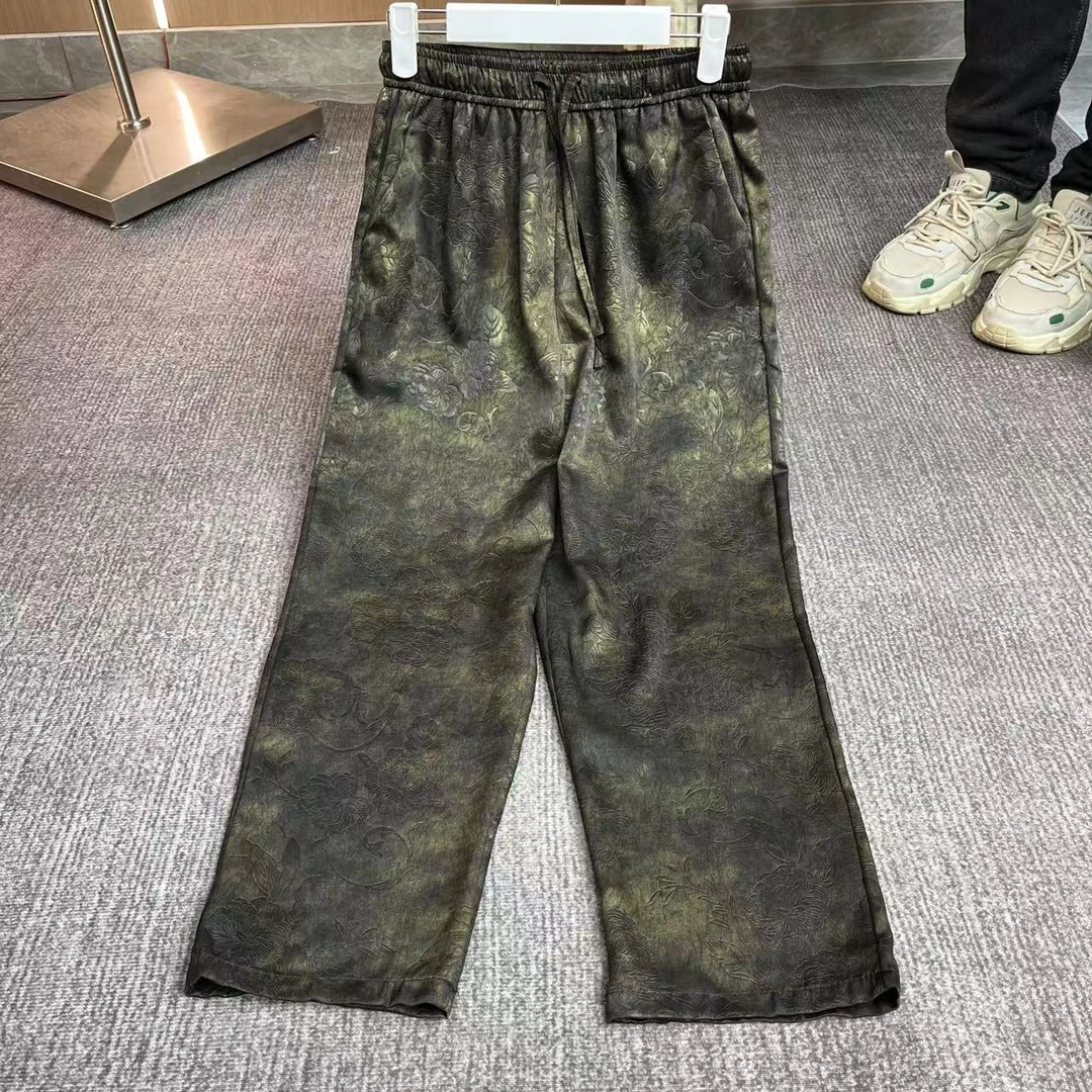 春夏秋复古老料时尚百搭松紧腰小脚哈伦休闲裤216