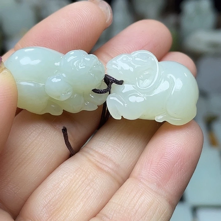 和田玉未镶嵌挂件