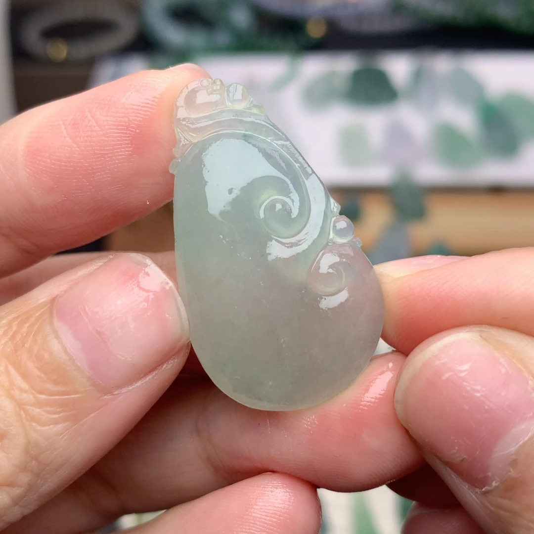 未镶嵌定制翡翠如意