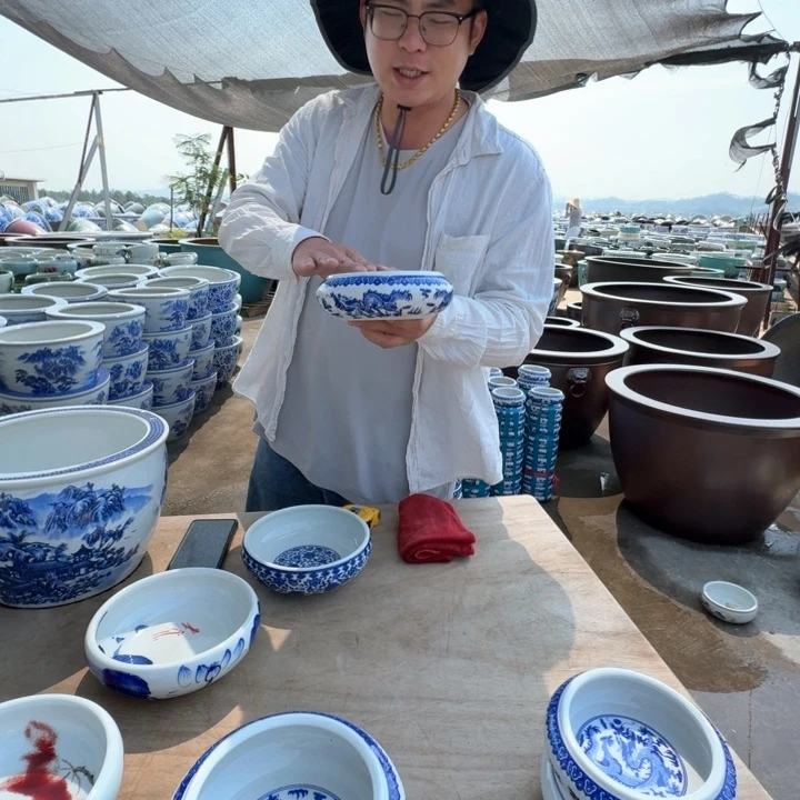 陶瓷艺术品，直径16，高5