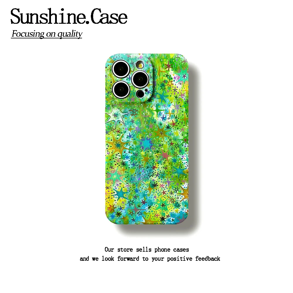 抽象涂鸦菲林软壳适用苹果oppo华为荣耀vivo小米一加手机壳全包