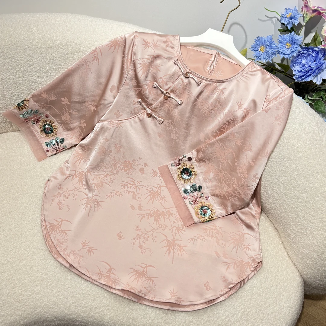 子母依新中式打底衫25238PBF8803