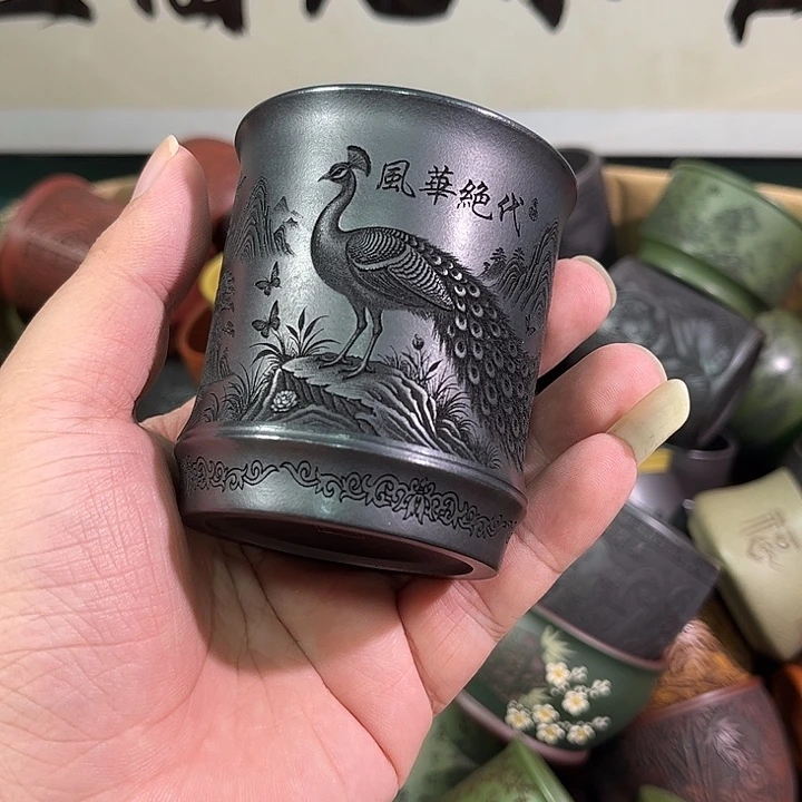 茶杯紫砂全手工紫砂主人杯